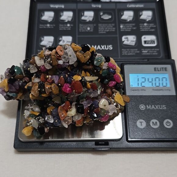 Handmade Multiple Semi Precious Stone Necklace - Picture 5 of 8